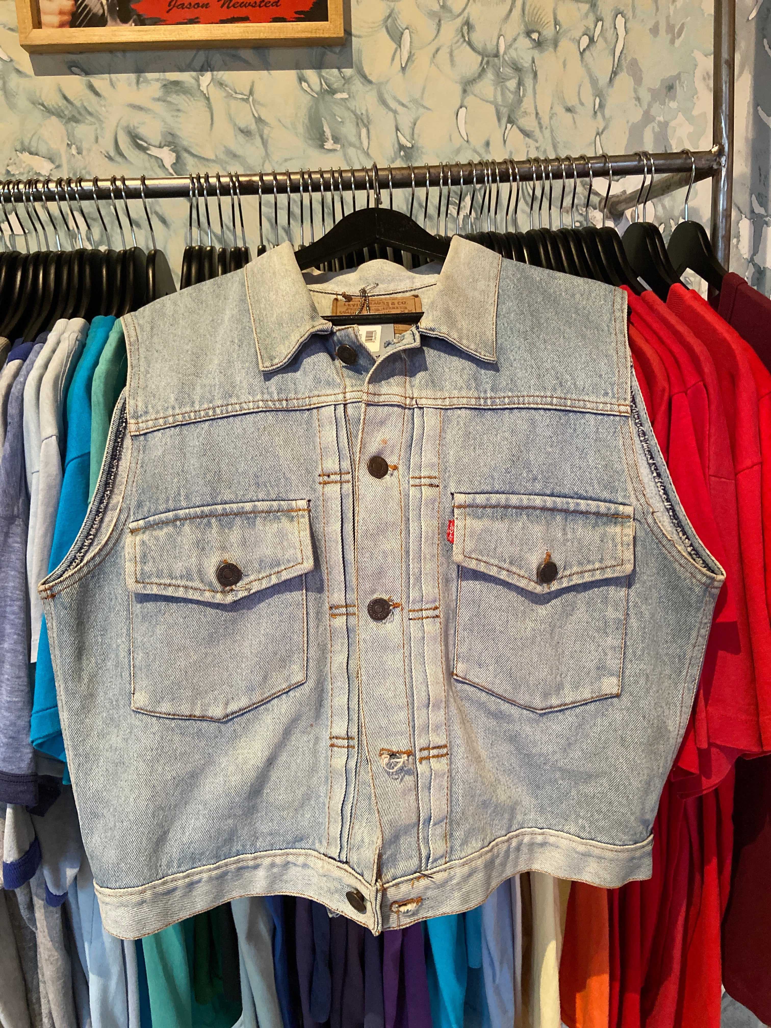 Levis 501 denim vest 1980