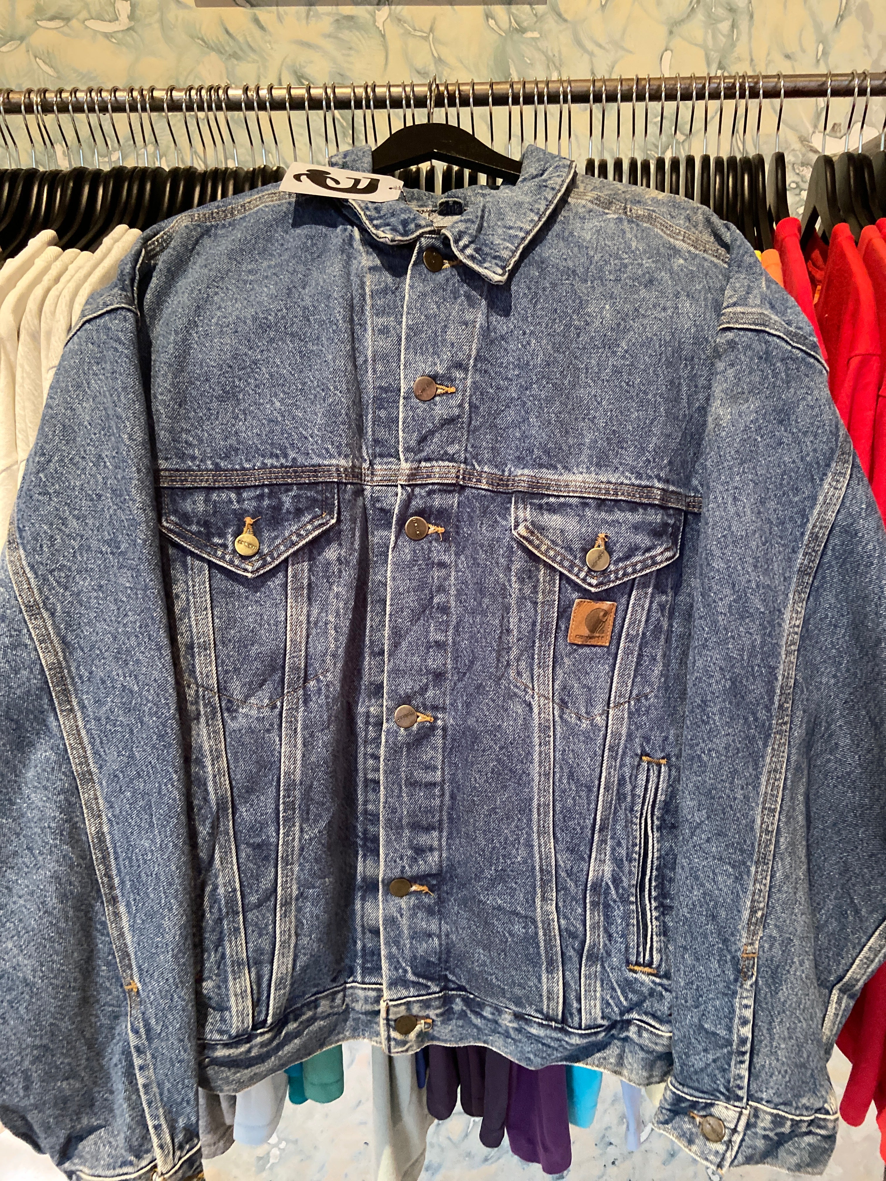 Carhartt vtg 1997 denim lined jacket