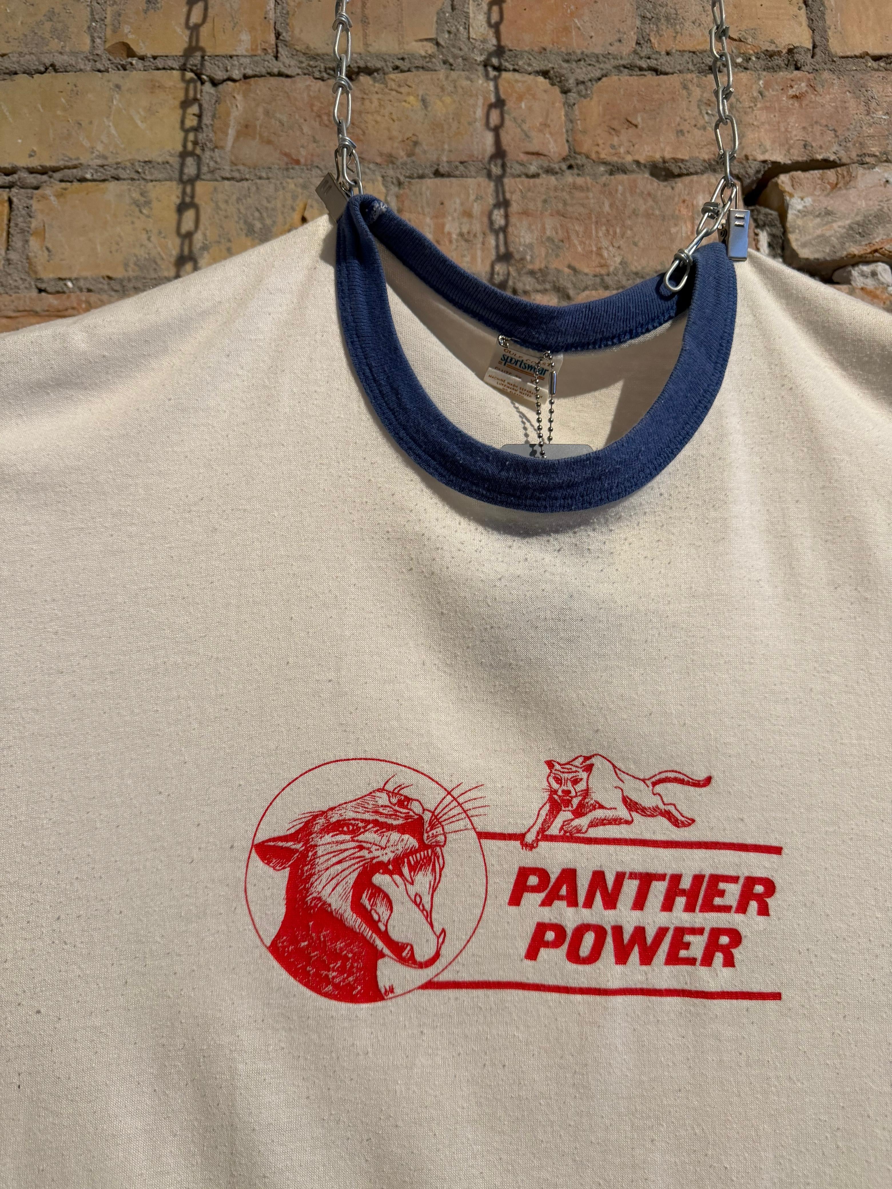 70s Panther Power Ringer Tee