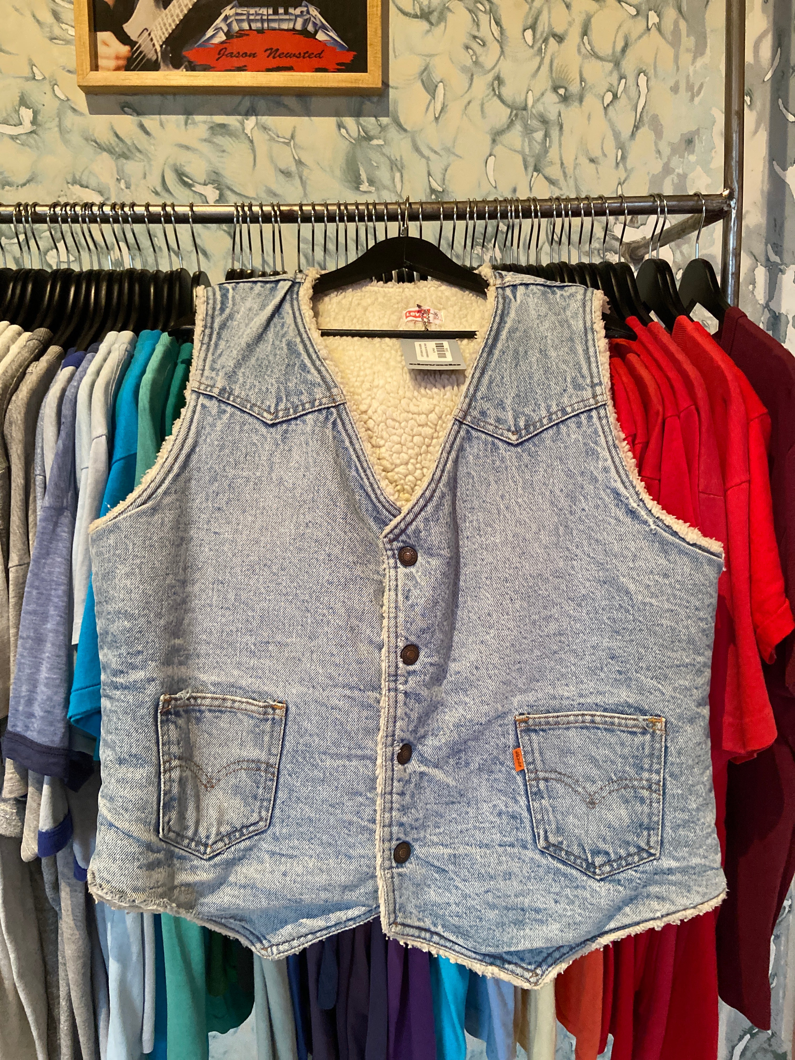 Levis orange tab Sherpa vest 1980