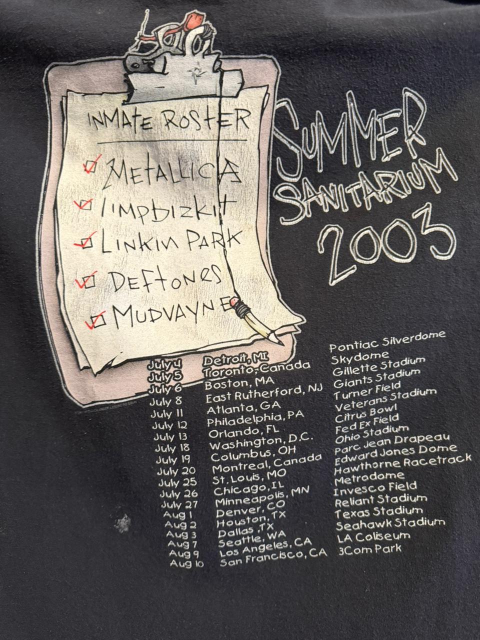 00s Metallica Summer Sanitarium
