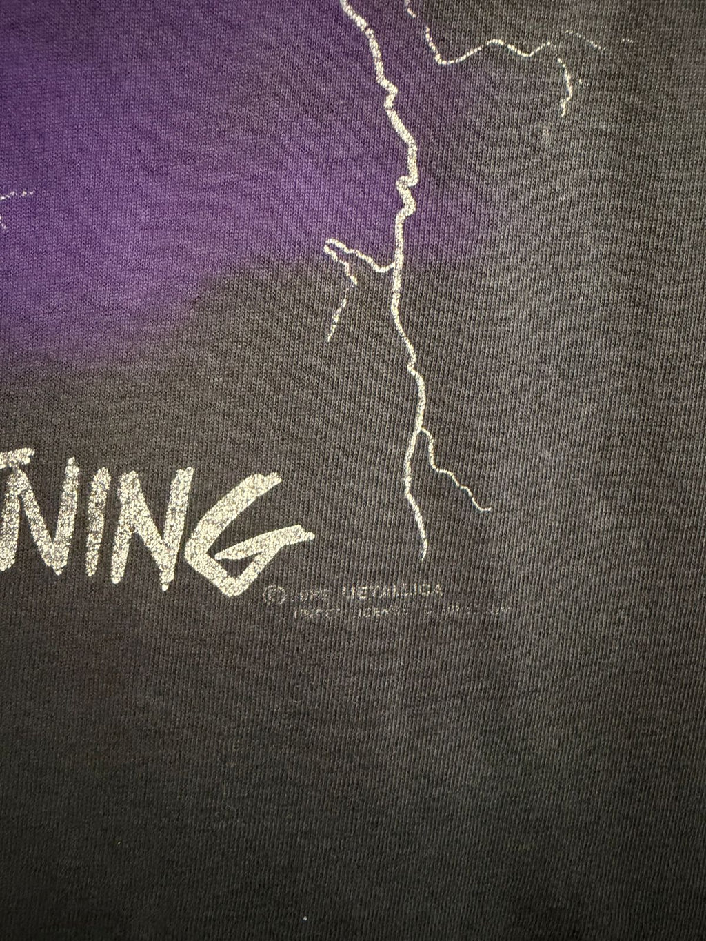 80s Metallica Ride the lighting tee