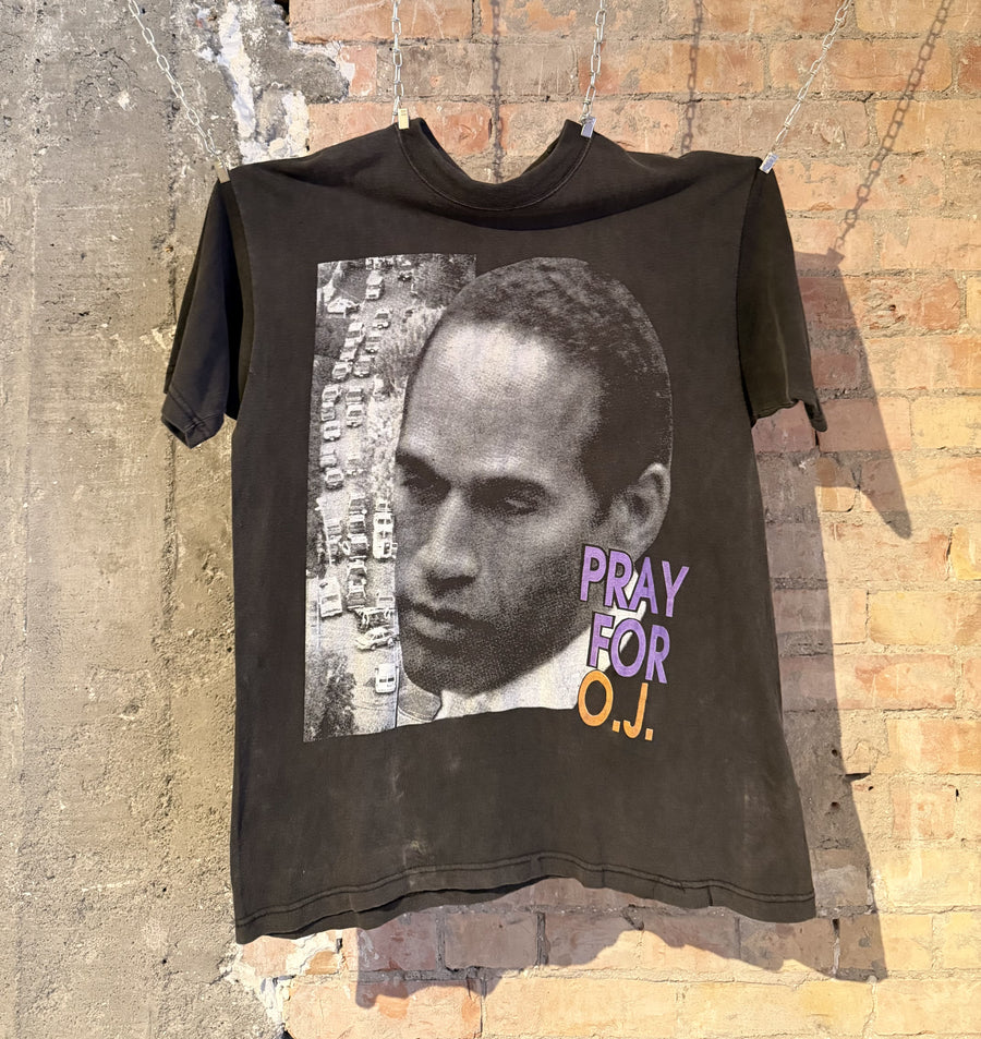Pray for O.J. Graphic Tee
Single stitch era mid 90s