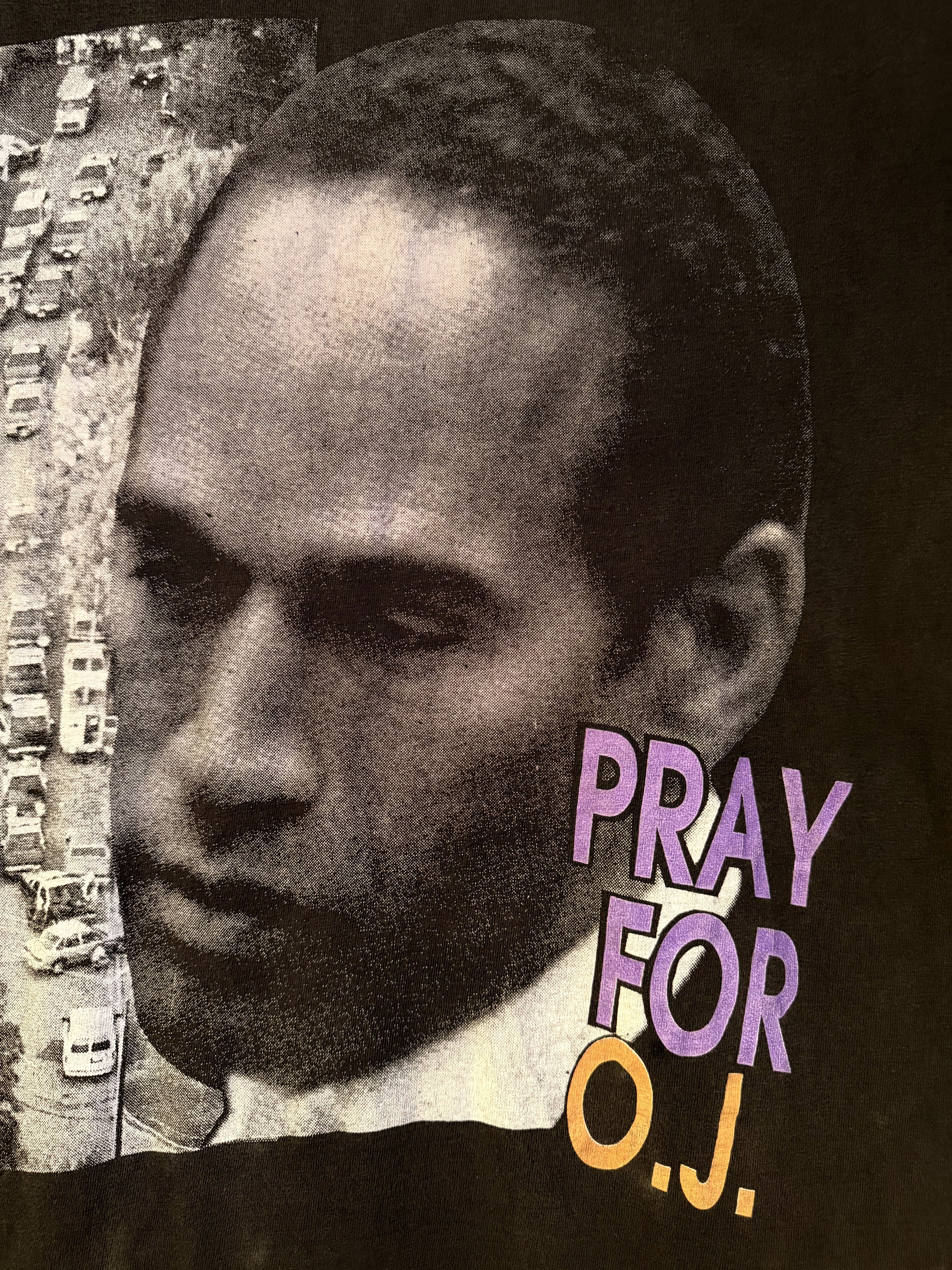 Pray for O.J. Graphic Tee
Single stitch era mid 90s