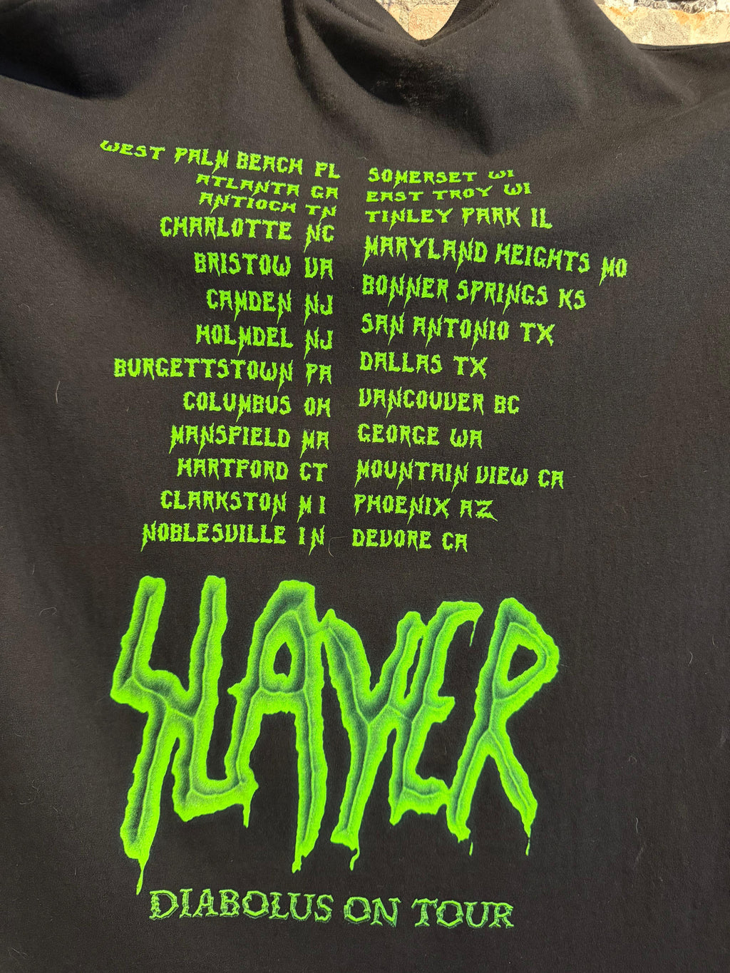 90s Slayer “Diabolus on Tour” tee